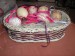 Košík s vajíčky - růžová tmavá